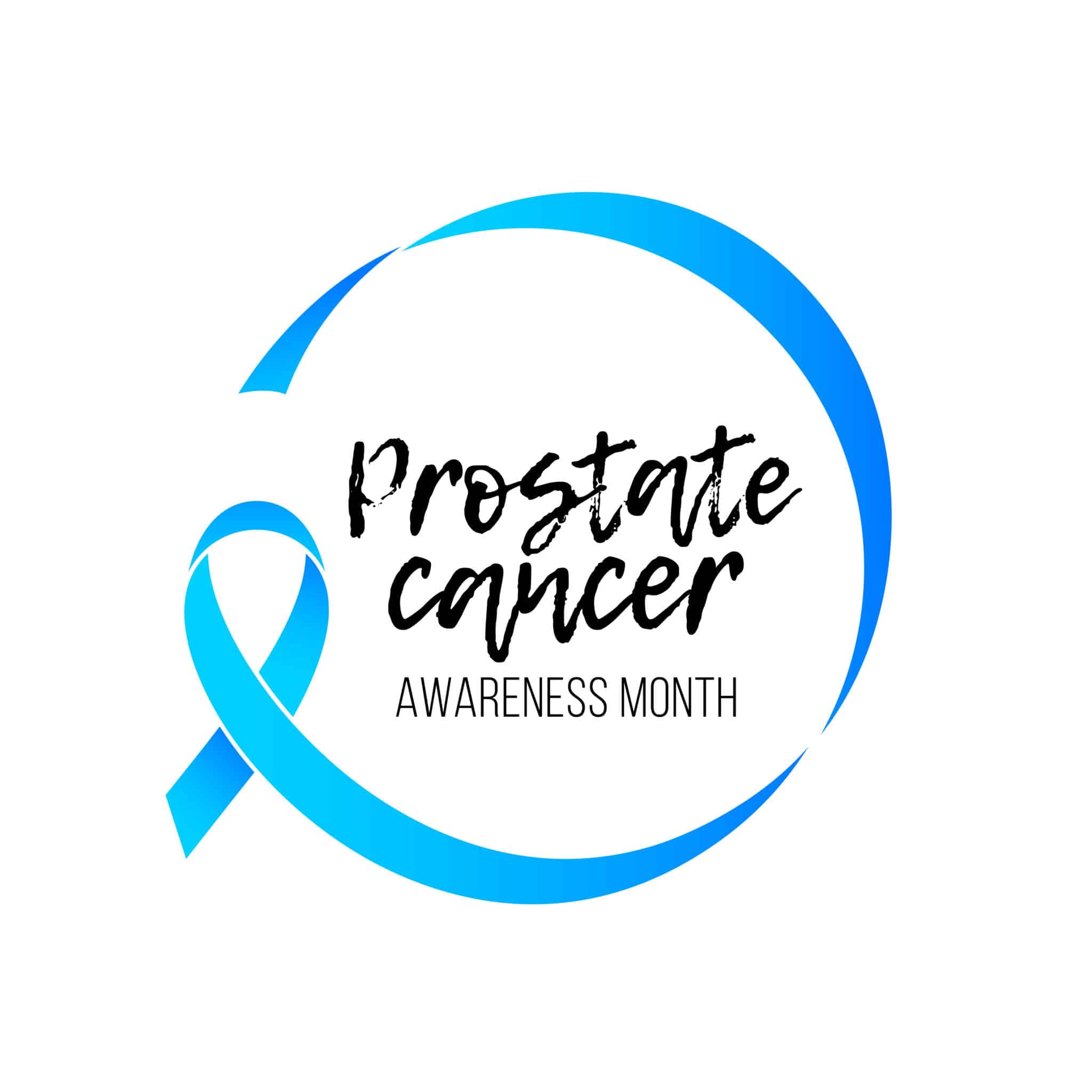 Men health man prostate cancer November awareness month vector blue ribbon