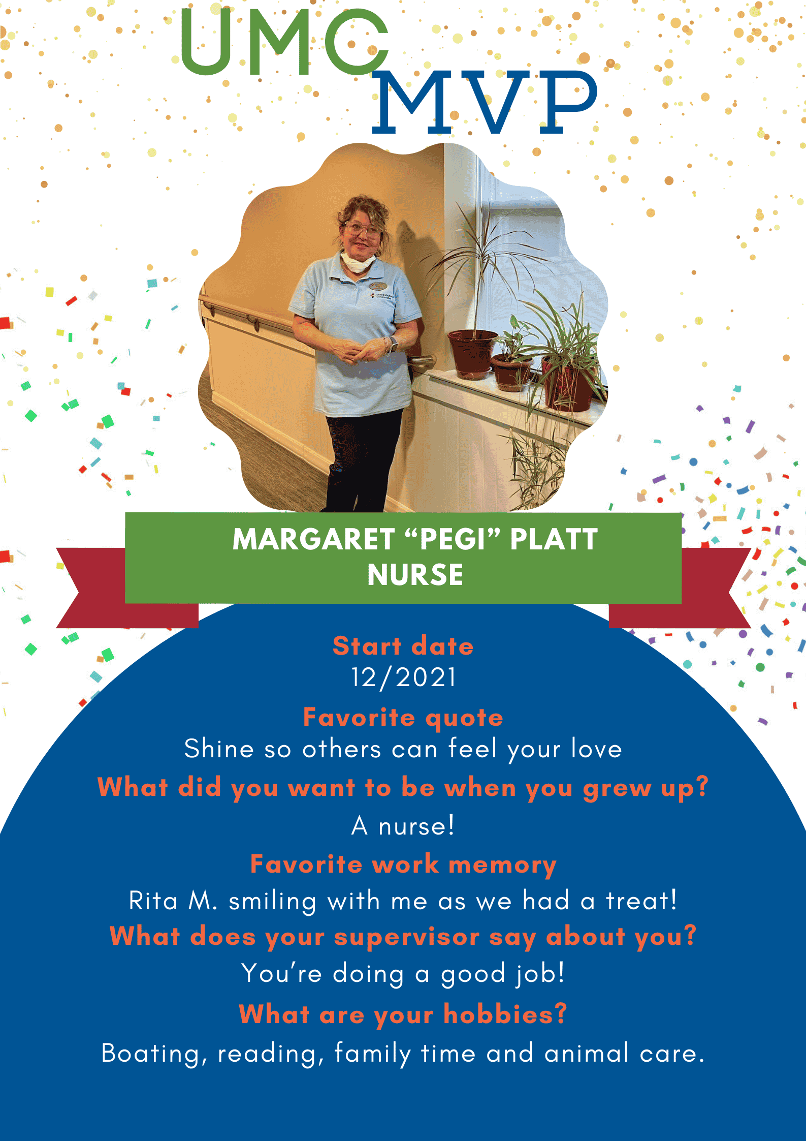 UMC MVP Margaret “Pegi” Platt