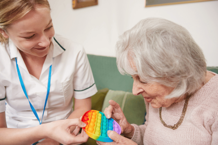 Sensory activities to calm seniors with dementia