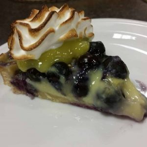 Blueberry clafouti tart